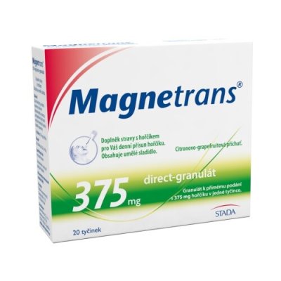 Stada Pharma CZ Magnetrans 375mg 20 tyčinek granulátu