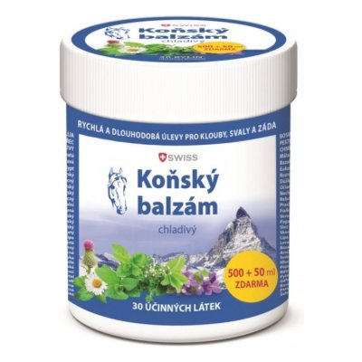 Swiss Koňský balzám chladivý 500+50 ml