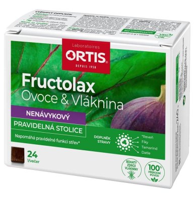 Ortis Fructolax 24 žvýkacích kostek