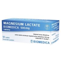 MAGNESIUM LACTATE BIOMEDICA 500 MG TABLETY