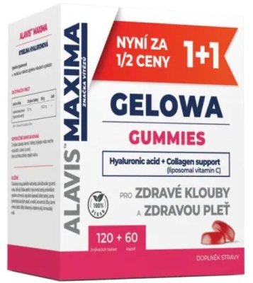 ALAVIS MAXIMA GELOWA GUMMIES žvýk.tbl.120 + cps.60