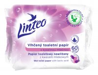Vlhčený toaletní papír LINTEO s kys. mléčnou 60ks