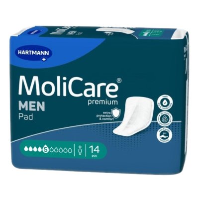 VLOŽKY ABSORPČNÍ MOLICARE MEN 5 KAPEK 852ML,14KS
