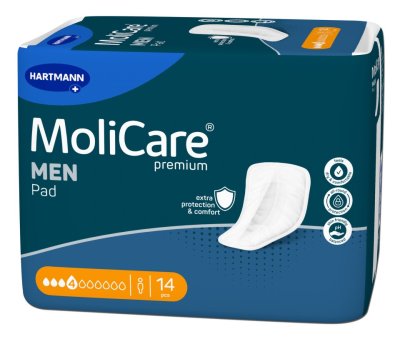 VLOŽKY ABSORPČNÍ MOLICARE MEN 4 KAPKY 546ML,14KS