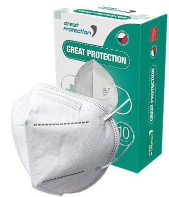 Great Protection Respirátor TOP2 FFP2 NR 10ks