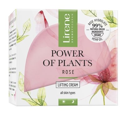 Lirene Power of Plants ROSE liftingový pleťový krém 50ml