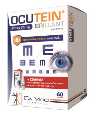 Ocutein Brillant Lutein 25 mg 60 tobolek + kapky