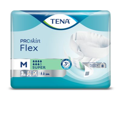 TENA Flex Super Medium - Inkontinenční kalhotky s páskem na suchý zip (30ks)