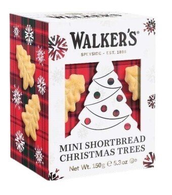 Walkers máslové sušenky mini stromečky 150g