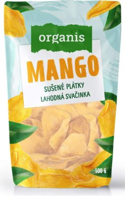 Organis Mango plátky sušené bez přid.cukru 500g