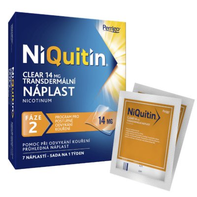 NIQUITIN CLEAR 14 MG 14MG/24H transdermální náplasti 7