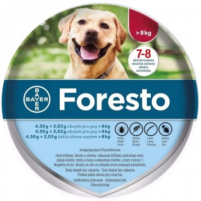 Foresto 4.50g+2.03g obojek psy nad 8kg 70cm