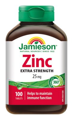 Jamieson Zinek 25 mg 100 tablet Jamieson Zinek 25 mg 100 tablet