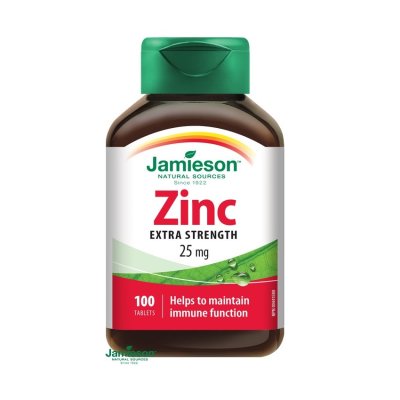 Jamieson Zinek 25 mg 100 tablet