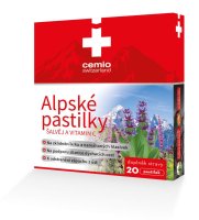 Cemio Alpské pastilky Šalvěj a vitamin C 20pastilek