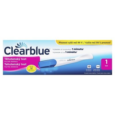 Clearblue PLUS rychlá detekce těhotenský test 1 ks