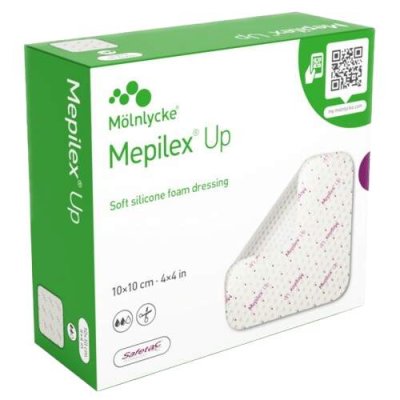 Mepilex Up 10x10 cm, 5ks, vysoce absorpční pěnové krytí se si