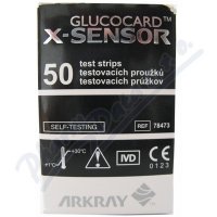 PROUŽKY DIAGNOSTICKÉ GLUCOCARD X-SENS. INZULÍNOVÝ REŽIM,50KS