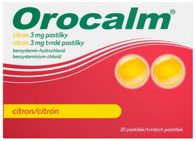 OROCALM CITRON 3MG PAS 20