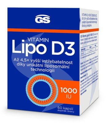 GS Vitamin Lipo D3 1000 IU cps.60