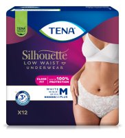 TENA SILHOUETTE PLUS WHITE M KALHOTKY ABSORPČNÍ NATAHOVACÍ,BOKY 75-100CM,830ML