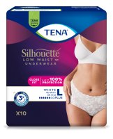 TENA SILHOUETTE PLUS WHITE L KALHOTKY ABSORPČNÍ NATAHOVACÍ,BOKY 95-125CM,830ML