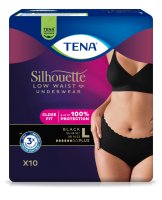 TENA SILHOUETTE PLUS BLACK L KALHOTKY ABSORPČNÍ NATAHOVACÍ,BOKY 95-125CM,810ML