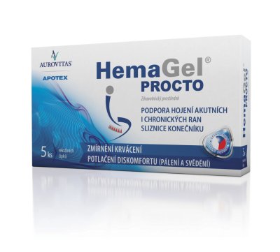 HemaGel PROCTO 5ks rektálních čípků II