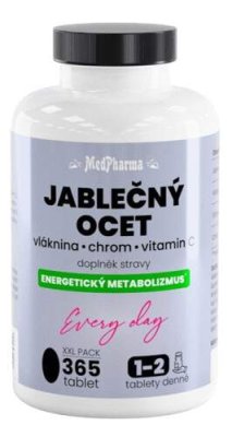 MedPharma Jablečný ocet vlákn./chrom/vit.C tbl.365