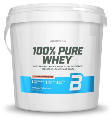 BioTech 100% Pure Whey 4000g strawberry