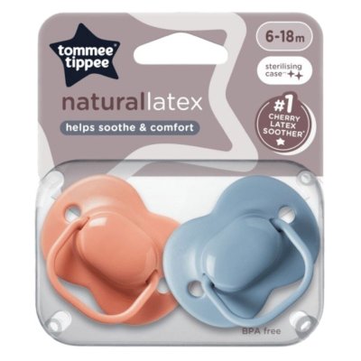 Tommee Tippee Cherry Latex dudlík 6-18m 2ks