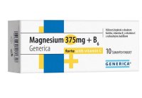 Generica Magnesium 375 mg + B6 forte + vitamin C 10 šumivých tablet