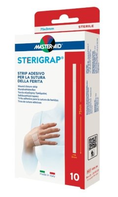 STERIGRAP Náplasťové stehy sterilní 75x3mm 10ks