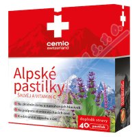 Cemio Alpské pastilky Šalvěj a vitamin C 40pastilek