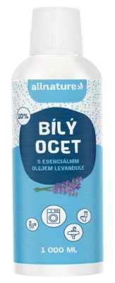 Allnature Bílý ocet 10% s esenciálním olejem levandule 1000ml