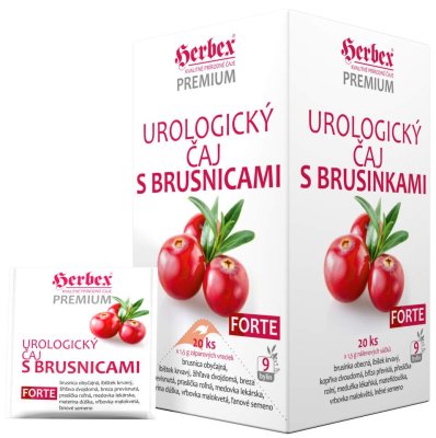 HERBEX Urologický čaj s brusinkami FORTE 20x1.5g