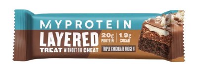 MyProtein Layered Protein Bar 60 g triple chocolade fudge