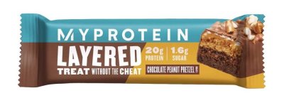 MyProtein Layered Protein Bar 60 g chocolade peanut pretzel