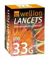 LANCETY WELLION JEDNORÁZOVÁ, STERILNÍ, 100KS