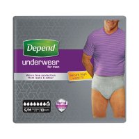 Depend Super pro muže S/M inkontinenční kalhotky 10 ks Depend Super pro muže S/M inkontinenční kalhotky 10 ks
