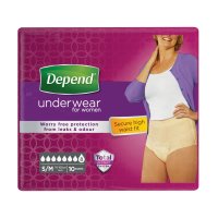 Depend Super pro ženy S/M natahovací kalhotky 10 ks Depend Super pro ženy S/M natahovací kalhotky 10 ks