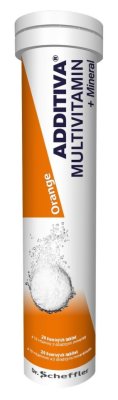 Additiva Multivitamin + Mineral pomeranč 20 šumivých tablet