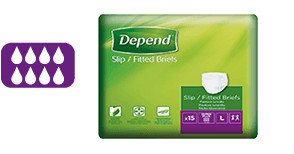 Depend Slip Super Plus L inkontinenční plenkové kalhotky 15 ks