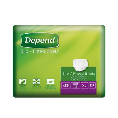 Depend Slip Super Plus XL inkontinenční kalhotky 15 ks Depend Slip Super Plus XL inkontinenční kalhotky 15 ks