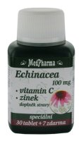 Medpharma Echinacea 100 mg + vitamin C + zinek 37 tablet