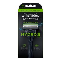 WILKINSON Hydro 3 Black Edition holící strojek + 1 náhradní hlavice