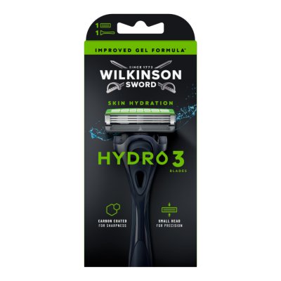 WILKINSON Hydro 3 Black Edition holící strojek + 1 náhradní hlavice