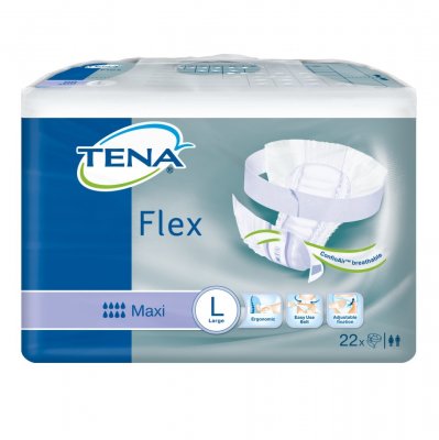 TENA Flex Maxi Large - Inkontinenční kalhotky s páskem na suchý zip (22ks)