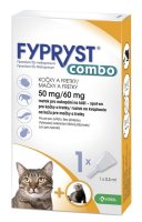 Fypryst Combo spot-on pro kočky a fretky 50 mg/60 mg roztok pro nakapání na kůži 1x0,5 ml