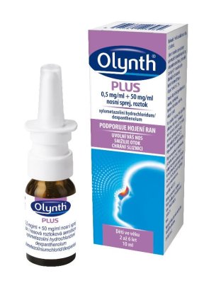 Olynth Plus 0,5 mg/ml + 50 mg/ml nosní sprej 10 ml